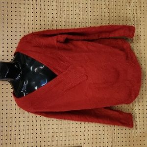 Women's A New Day red v neck plush sweater XXL